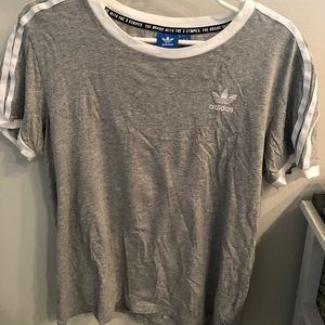 Adidas grey tee shirt